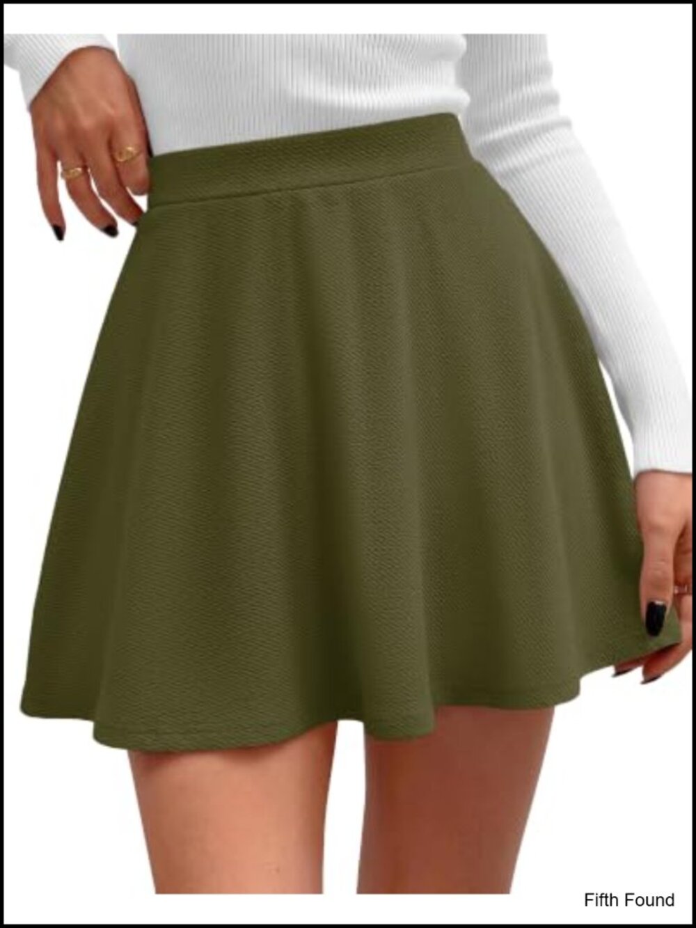 Women's High Waisted Mini Skater Skirt with Built-in Shorts Skort